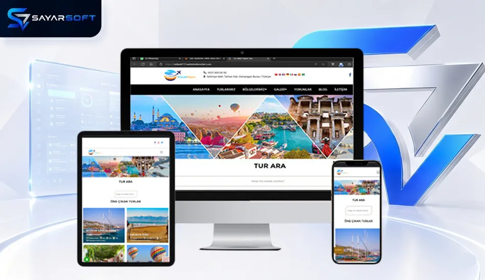 Tur Rezervasyon ve Seyahat Web Sitesi Paketi