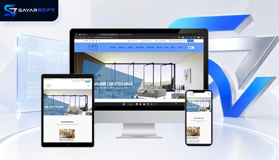 Cam Balkon ve Alüminyum Sistemleri Web Sitesi Paketi