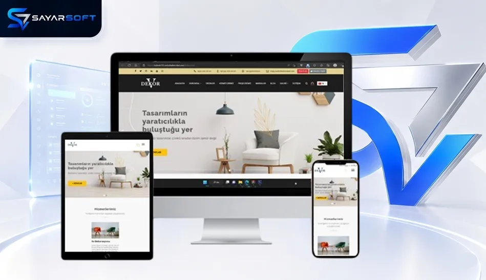 Mobilya ve Dekorasyon Web Sitesi Paketi