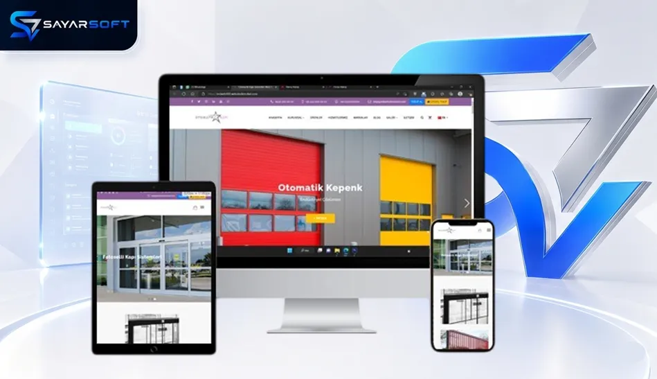 Otomatik Kapı ve Geçiş Sistemleri Web Sitesi Paketi