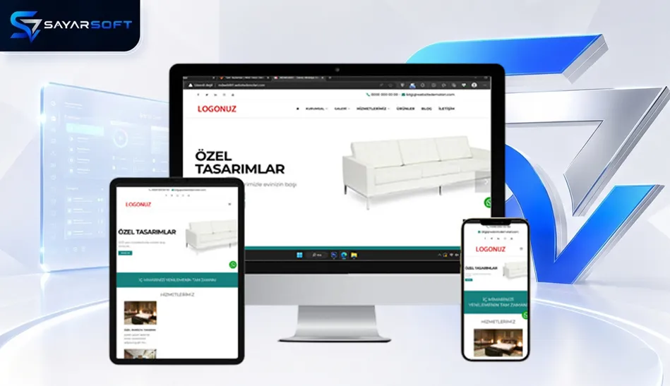 Mobilya Dekorasyon Web Sitesi Paketi