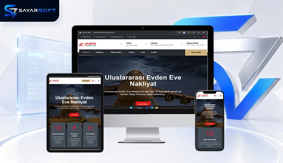 Nakliyat ve Lojistik Web Sitesi Paketi