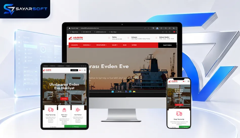 Nakliyat  Lojistik Web Sitesi Paketi
