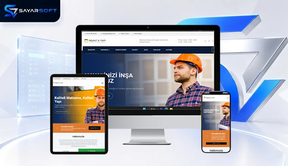 İnşaat ve Yapı Web Sitesi Paketi