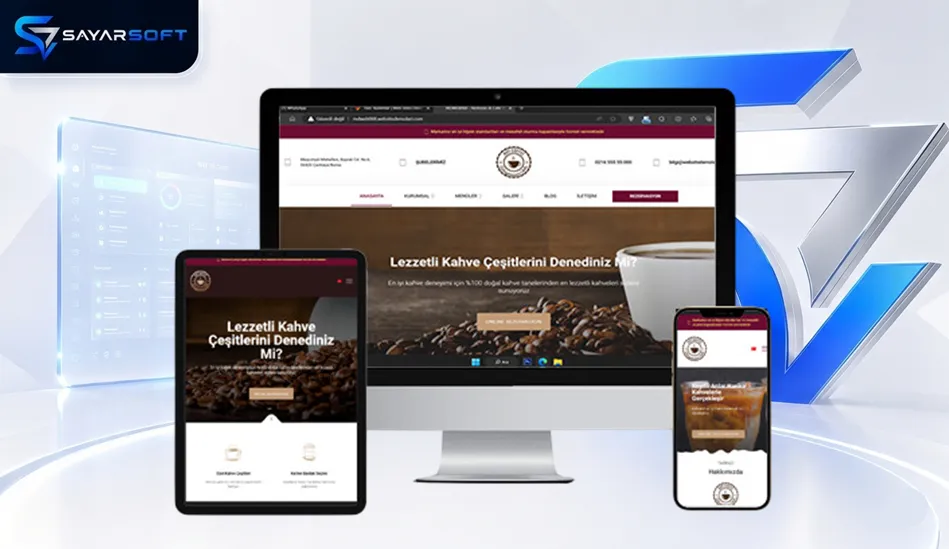 Cafe & Kahve Salonu Web Sitesi Paketi