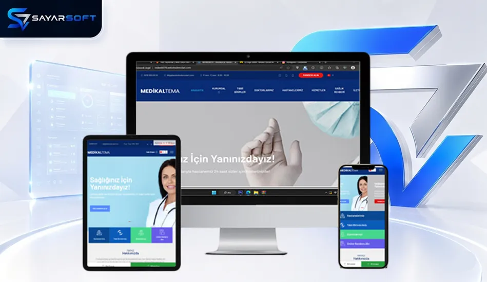 Doktor ve Hastane Web Sitesi Paketi