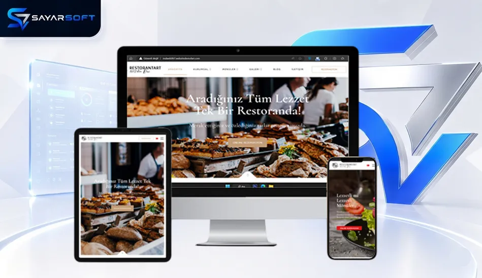 Hazır Restoran & Yemek Web Sitesi Paketi