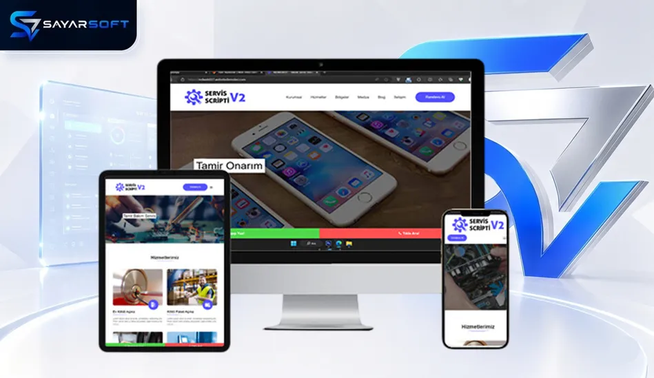 Hazır Telefon Teknik Servis Web Sitesi Paketi