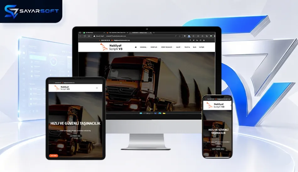 Hazır Nakliyat, Lojistik ve Ulaşım Web Sitesi Paketi