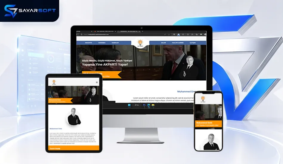 Hazır AK Parti Aday Web Sitesi Paketi