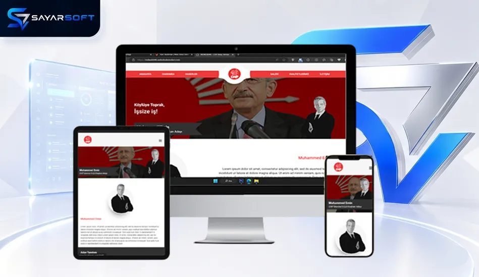 Hazır CHP Aday Web Sitesi Paketi