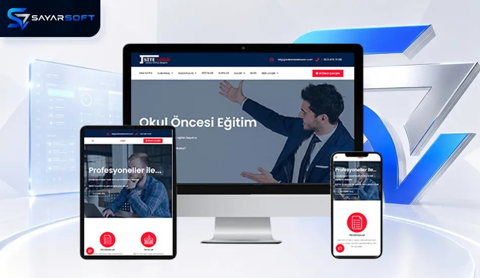 Hazır Kreş ve Eğitim Kurumu Web Sitesi Paketi