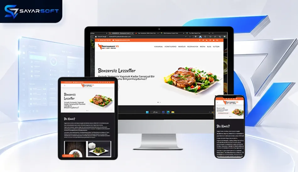 Hazır Fast Food Web Sitesi Paketi