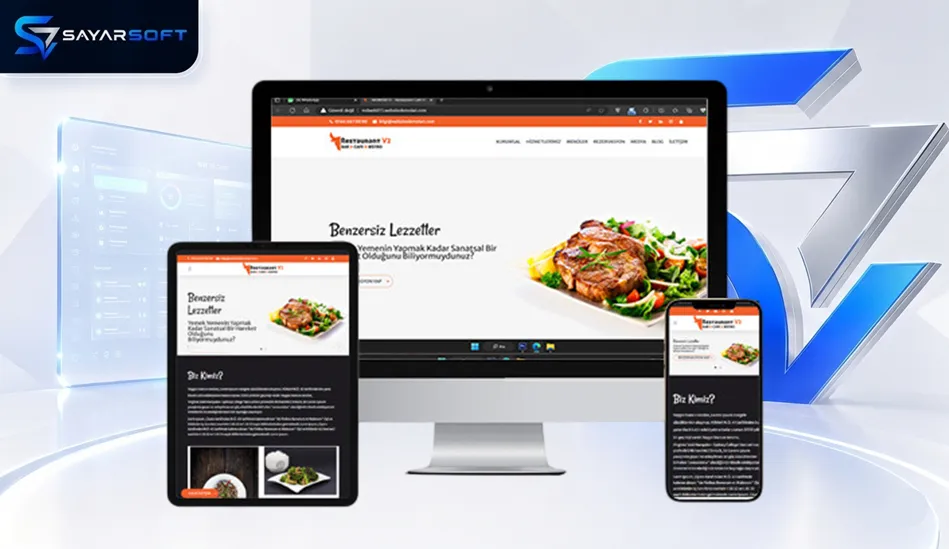 Hazır Cafe Restoran Web Paketi