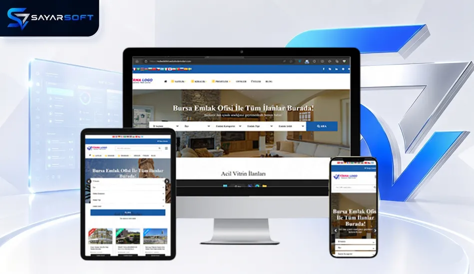 Hazır Emlak  Gayrimenkul Web Sitesi Paketi