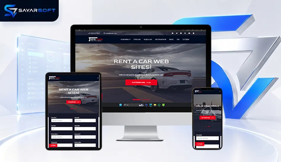 Araç Kiralama Hazır Web Sitesi Paketi