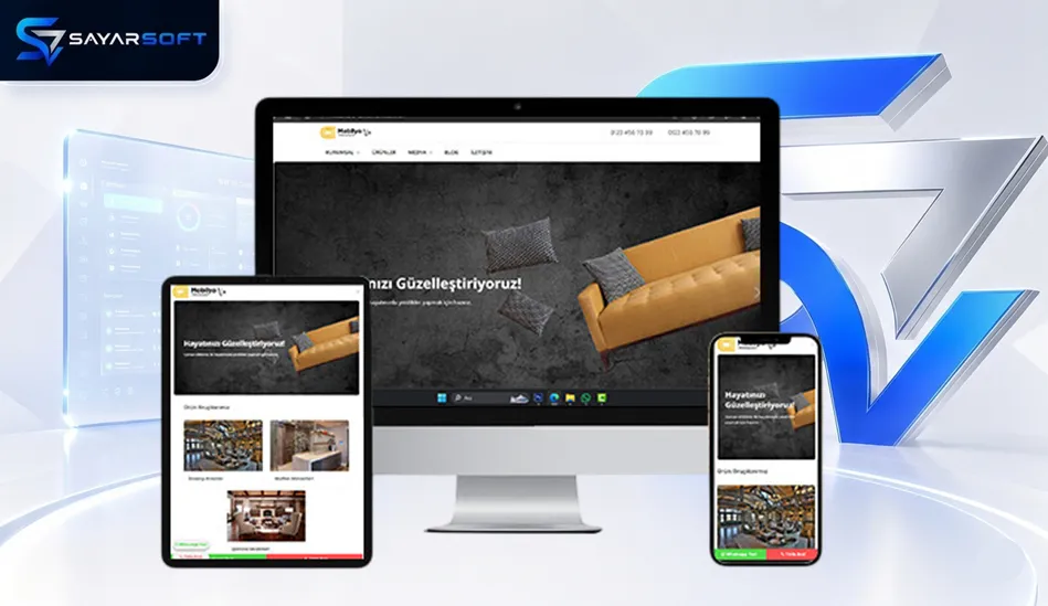Mobilya  Hazır Web Sitesi Paketi