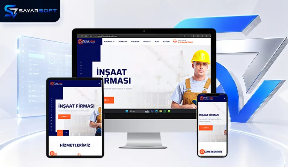 Kurumsal  İnşaat Web Sitesi Paketi